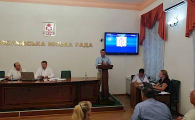 Віктор Романюк відзвітував за роботу у Верховній Раді на сесії Обухівської міської ради
