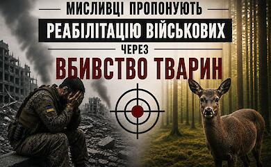Скандал навколо реабілітації ветеранів: зоозахисники виступили проти ініціативи мисливського лобі