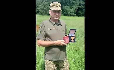 Фронтовик із Халчі Микола Мушта отримав високу нагороду від Міністра оборони України