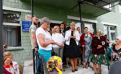 Тимошенко відвідала Обухівщину і заступилася за закриту лікарню