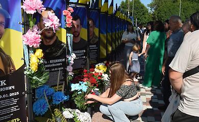 На Алеї Слави Героїв у Кагарлику  відкрили п&rsquo;ять нових меморіальних банерів