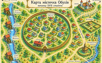 Обухівський замок і містечко Обухів 1618 року: спроба ШІ-реставрації