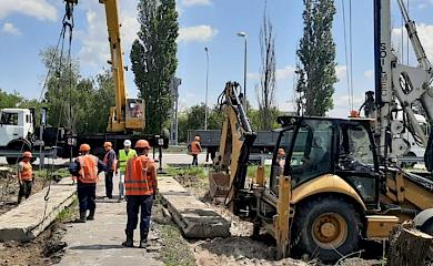 Нарешті: в Обухові розпочато будівництво надземного пішохідного переходу