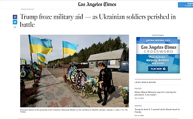 "Los Angeles Times" присвятив статтю загиблому на Донбасі бійцю з Обухова