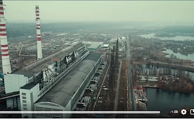 Вражаючі кадри: Трипільську ТЕС зняли з висоти польоту (відео)