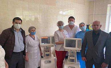 Обухівська лікарня отримала Апарати штучної вентиляції легень та кисневі концентратори
