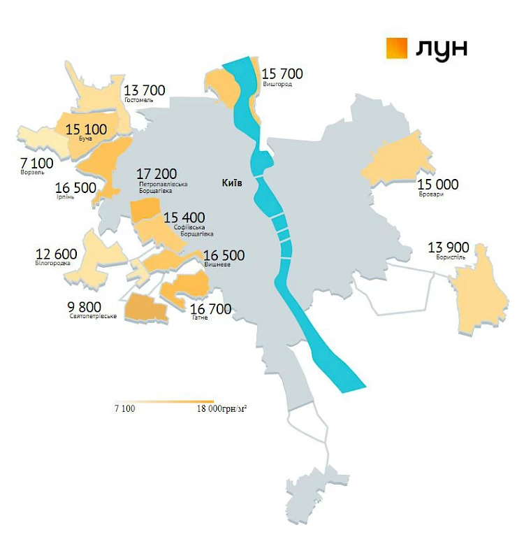 Обухівський напрямок продовжує тримати ціни на нерухомість