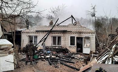 На Обухівщині згорів приватний будинок: відео