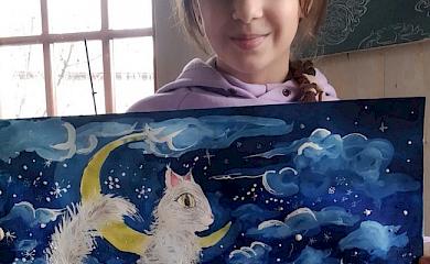 Юна обухівчанка перемогла на Всеукраїнському конкурсі образотворчого мистецтва