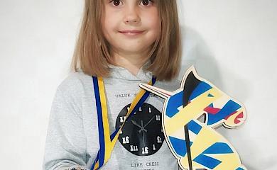 Юна обухівчанка перемогла на шаховому турнірі