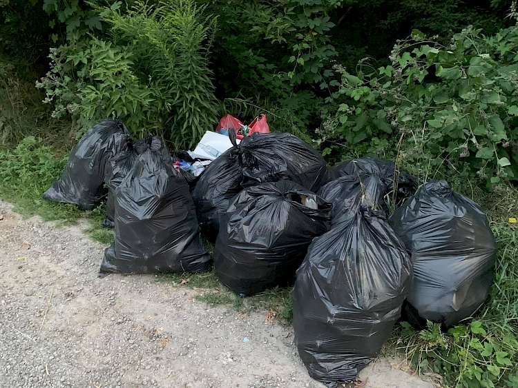 Очистка казкового обухівського озера триває