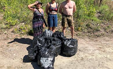 Відбулося третє прибирання унікального обухівського озера