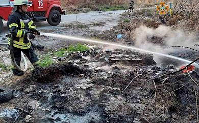 В Обухові ліквідували пожежу