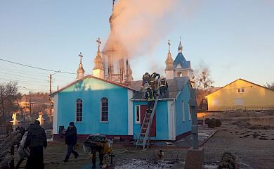 В Різдвяну ніч біля Обухова горіла церква