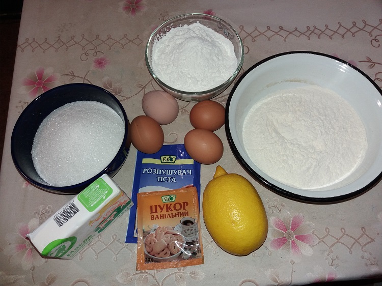 Лимонный кекс: рецепт