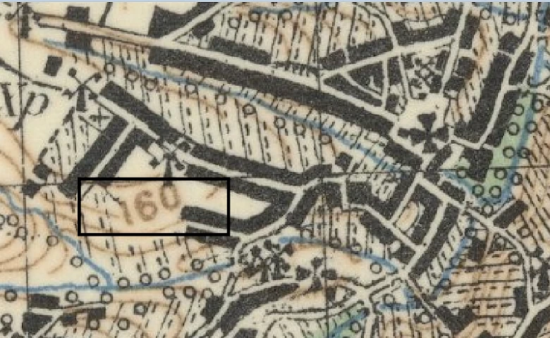 Витоки Кобрини і Вершина згідно з картою 1924 року