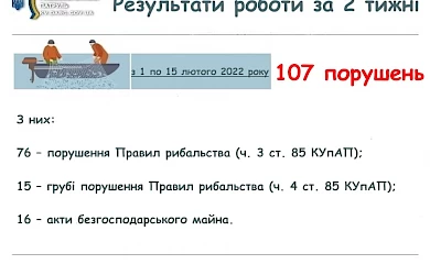 Рибпатруль виявив порушення в Обухівському районі