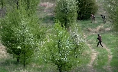 Обухівський район: в Українці показали тренування бійців-добровольців (відео)