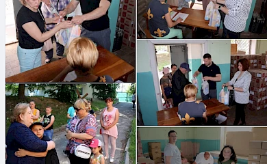 Обухівський район: у Василькові роздали продуктові набори