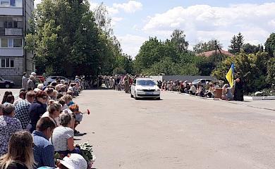 Обухів провів в останню путь бійця