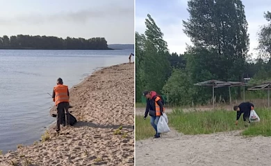 В Українці прибирають пляжі