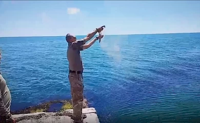 Прах бійця з Обухова розвіяли над Чорним морем