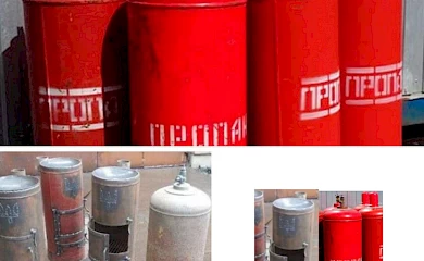 Обухівські волонтери виробляють "буржуйки" для фронту
