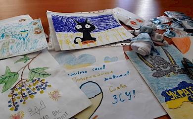 Учні Богуславського ліцею передали роботи на фронт
