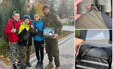 В Обухові діти зібрали кошти на бінокль військовим