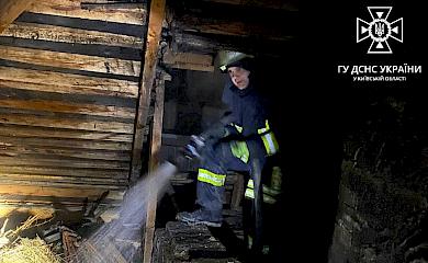 Мужчина получил ожоги в результате пожара в Киевской области