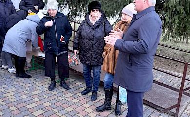 Гумштаб Обухівської РВА передав продуктові набори в Богуславський шелтер
