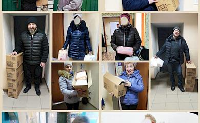 Старости Ржищівської громади розділили благодійну допомогу між потребуючими