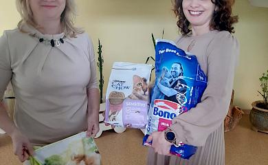 Обухівський дитсадок допоміг тваринам з місцевого зоопритулку