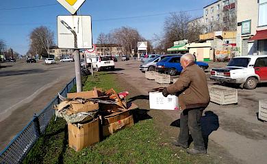 У Кагарлику борються зі "стихійними" смітниками і попереджають несвідомих громадян