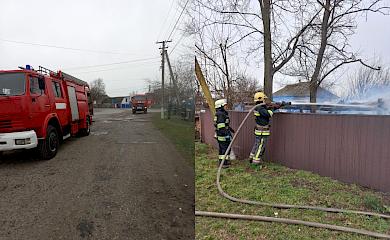 На Переяславщине дотла сгорело здание