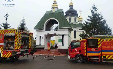 На Білоцерківщині мало не згоріла культова церква