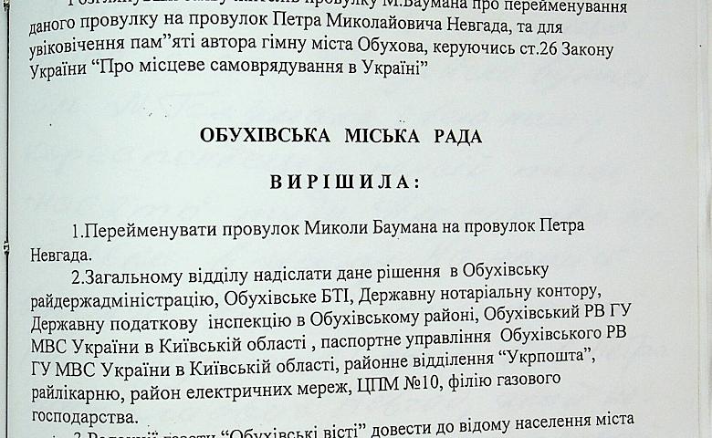2 гранд-наративи обухівської історії на прикладі перейменування його вулиць