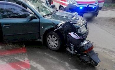 В Броварах подросток на мотоцикле пострадал в ДТП