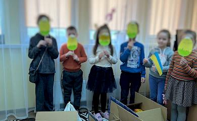 В Хотівському дитсадку збирали великодній кошик для бійців ЗСУ