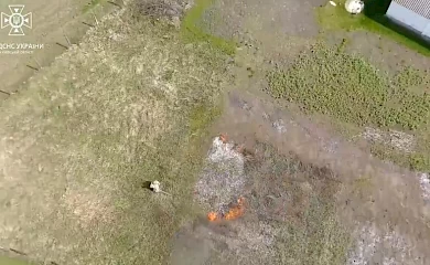 Дрон допоміг зафіксувати палійку трави: все закінчилось добре