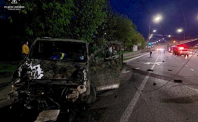 У Білій Церкві автомобіль врізався в стовп