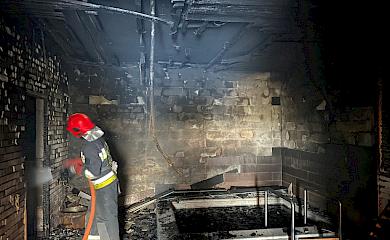 В готелі на Кагарличчині загорілася лазня