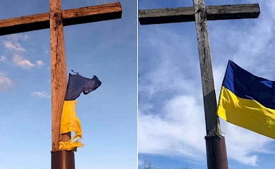 Переселенка з Краматорська підняла прапор України над Обуховом