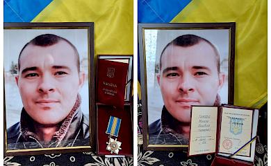 Загиблого бійця з Обухівської тергромади посмертно нагородили орденом "За мужність" третього ступеня