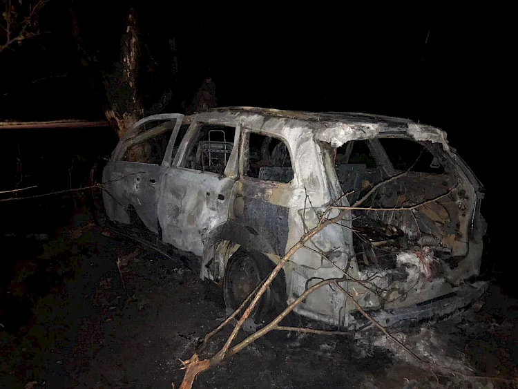 На Броварщині згорів автомобіль: водій загинув