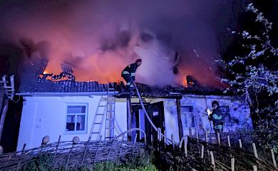 У гончарній столиці Обухівського району горів житловий будинок