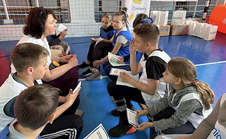 До Обухова завітали представники ЮНІСЕФ: говорили про спорт