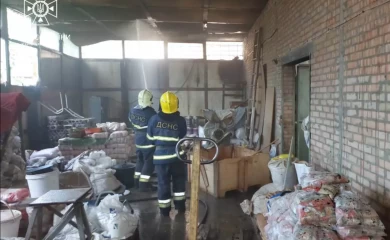 У Білій Церкві горів склад з продуктами