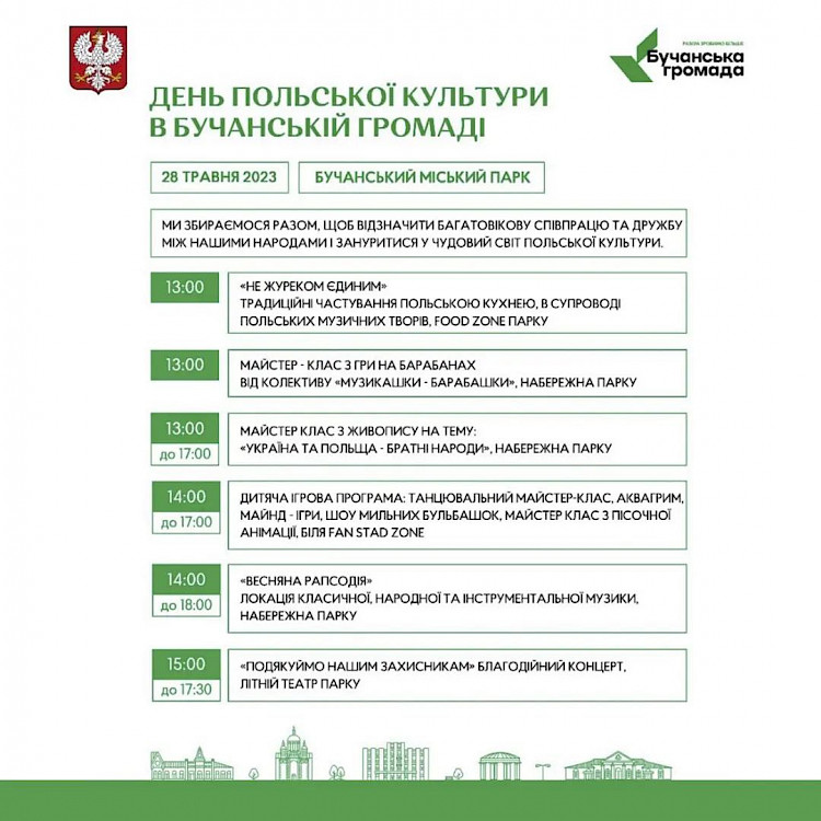 В Буче проведут День польской культуры: программа