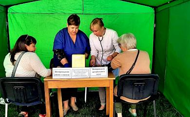 Понад 100 ржищівчан скористалися можливістю виміряти рівень глюкози та тиск